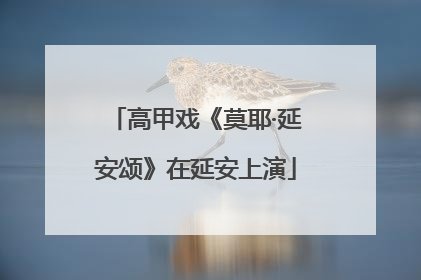高甲戏《莫耶·延安颂》在延安上演