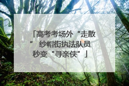 高考考场外“走散” 纱帽街执法队员秒变“寻亲侠”