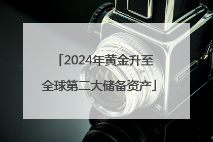 2024年黄金升至全球第二大储备资产