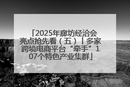 2025年廊坊经洽会亮点抢先看（五）丨多家跨境电商平台“牵手”107个特色产业集群