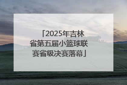 2025年吉林省第五届小篮球联赛省级决赛落幕