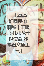2025好网民·在聊城｜王鹏：扎根故土担使命 妙笔著文扬正气