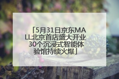 5月31日京东MALL北京首店盛大开业 30个沉浸式智能体验馆持续火爆